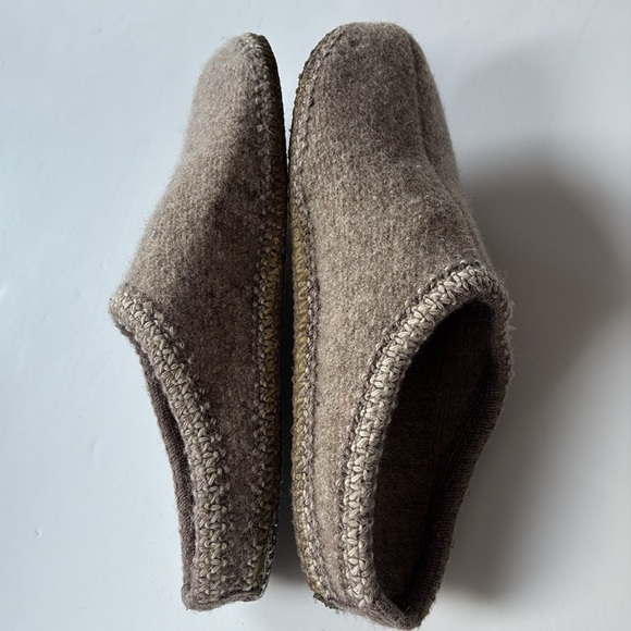 Haflinger Boiled Wool Cozy Brown Slippers 44 US 10-10.5 - Picture 7 of 9